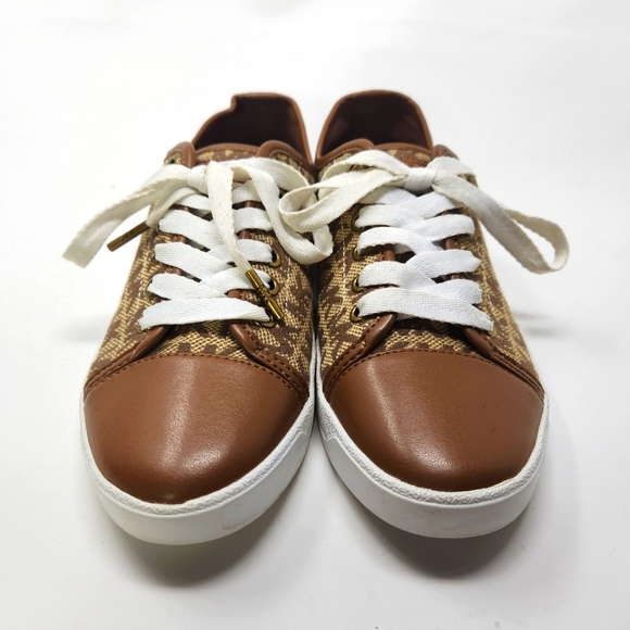 Michael Kors MK city sneakers logo jacquard size 6.5 - Picture 2 of 7